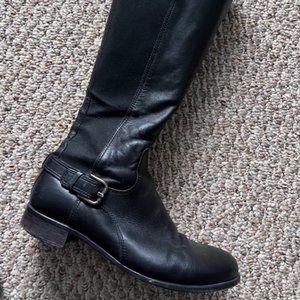 La Canadiene Women's High Black Boots - size 9M